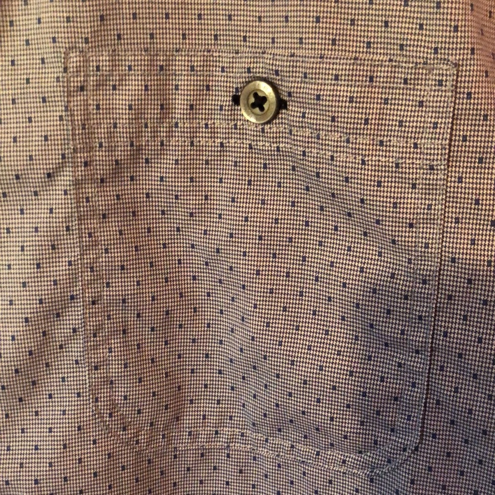 Flag & Anthem Blue Patterned Button Down Shirt Me… - image 5